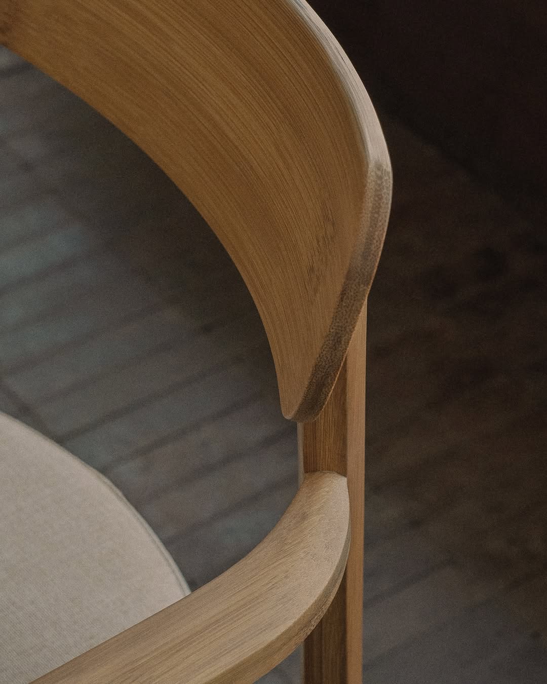 Bamboo chair detail at Bumi